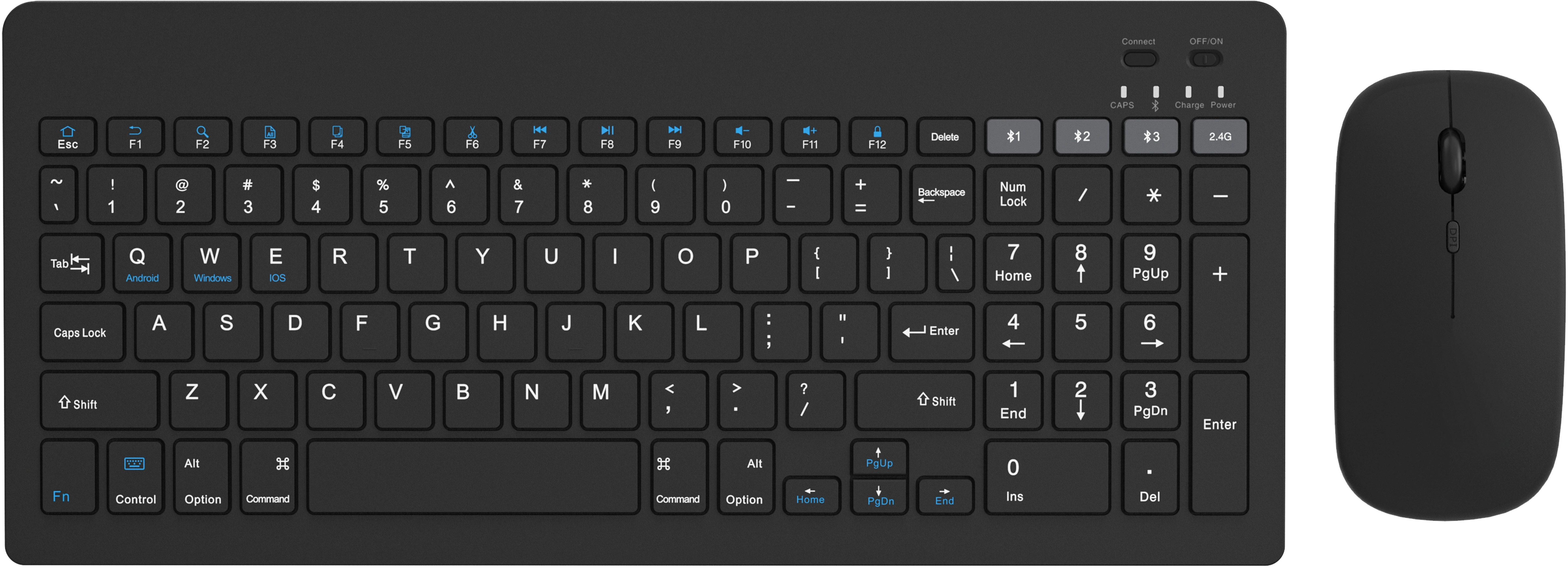 Omega wireless keyboard + mouse OKM2658B US