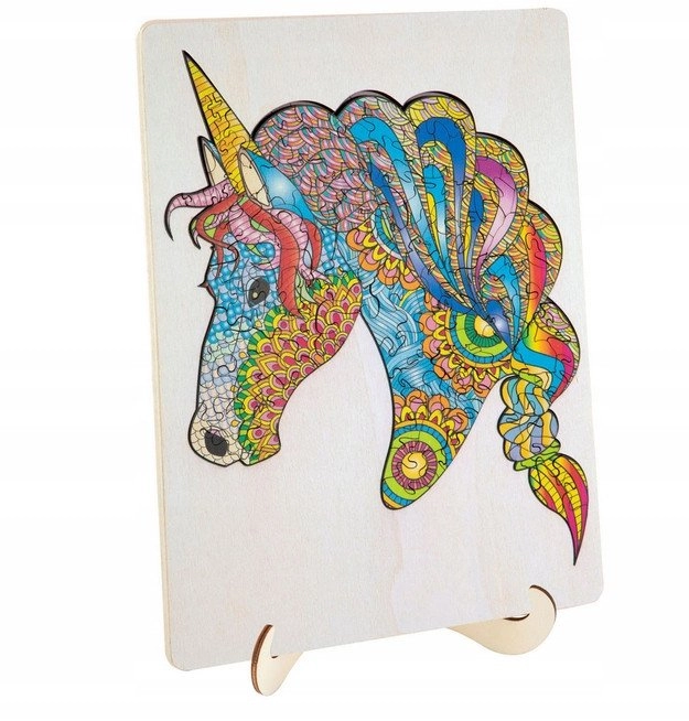 *****Wooden puzzle unicorn 140 pieces 400086J