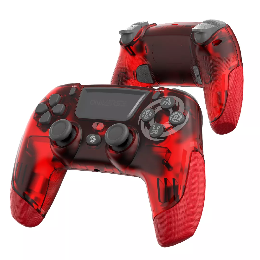 Oniverse Revolt V2 Red Bluetooth spēļu paneļa analogais / digitālais Android, dators, PlayStation 4, iOS