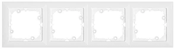 Opal Ramka 4-krotna opal/perła biała RA-4P