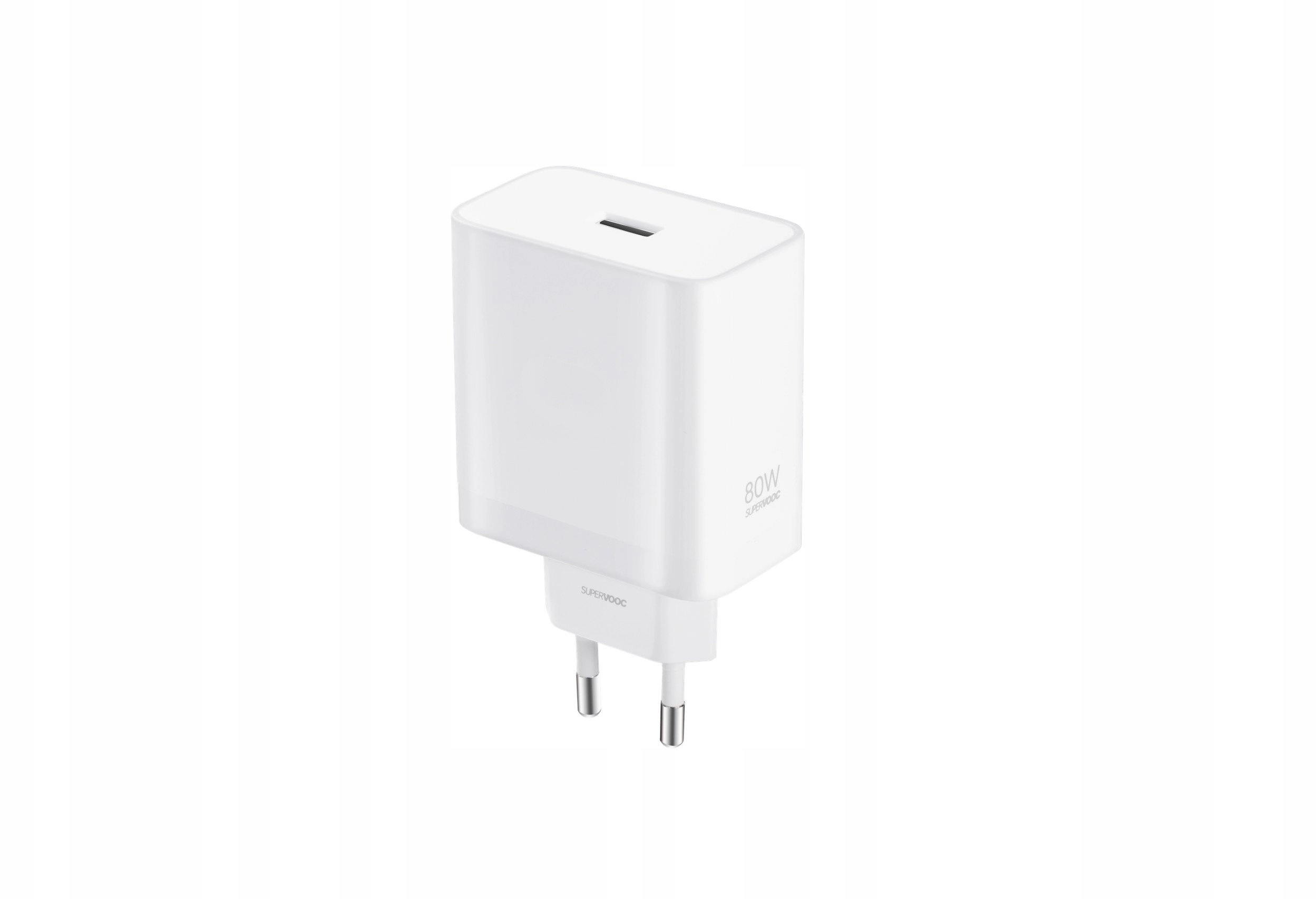 Oppo 80W USB-A SuperVooc Adapter white