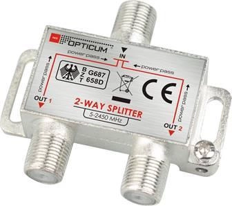 Opticum 1-2 DVB-T SAT 2x1 splitter