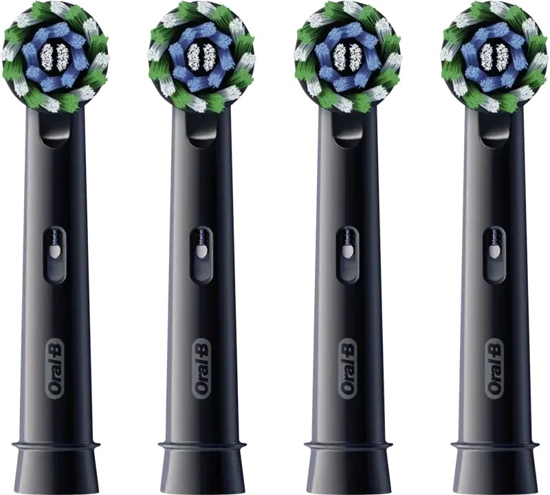 Oral-B Pro CrossAction Schwarz 4er Aufsteckbürsten