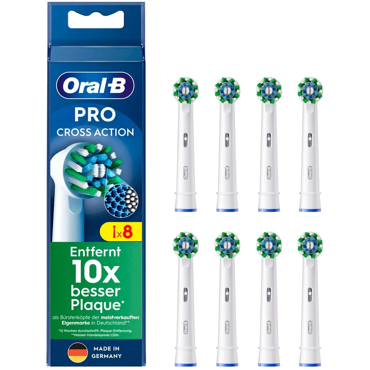 Oral-B CrossAction 8 pc(s) White 8006540860472