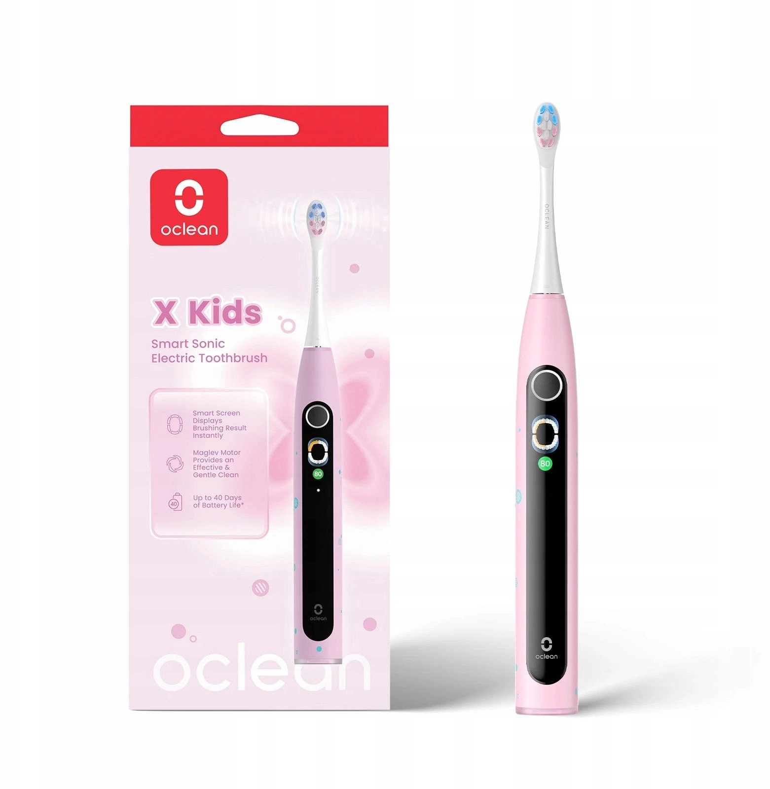 Oclean X Kids sähköhammasharja pinkki X