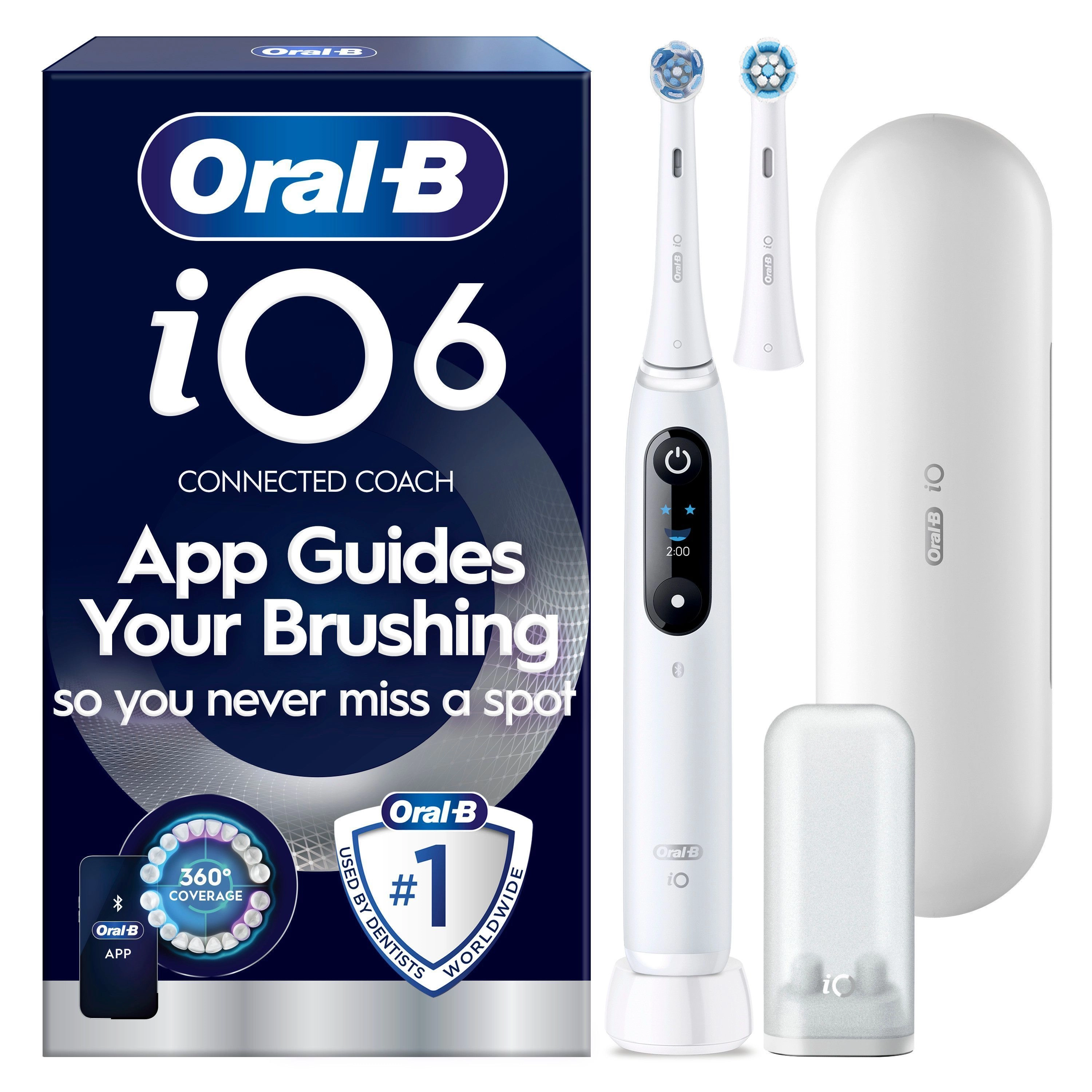 Oral-B iO6 electric toothbrush white/grey opal