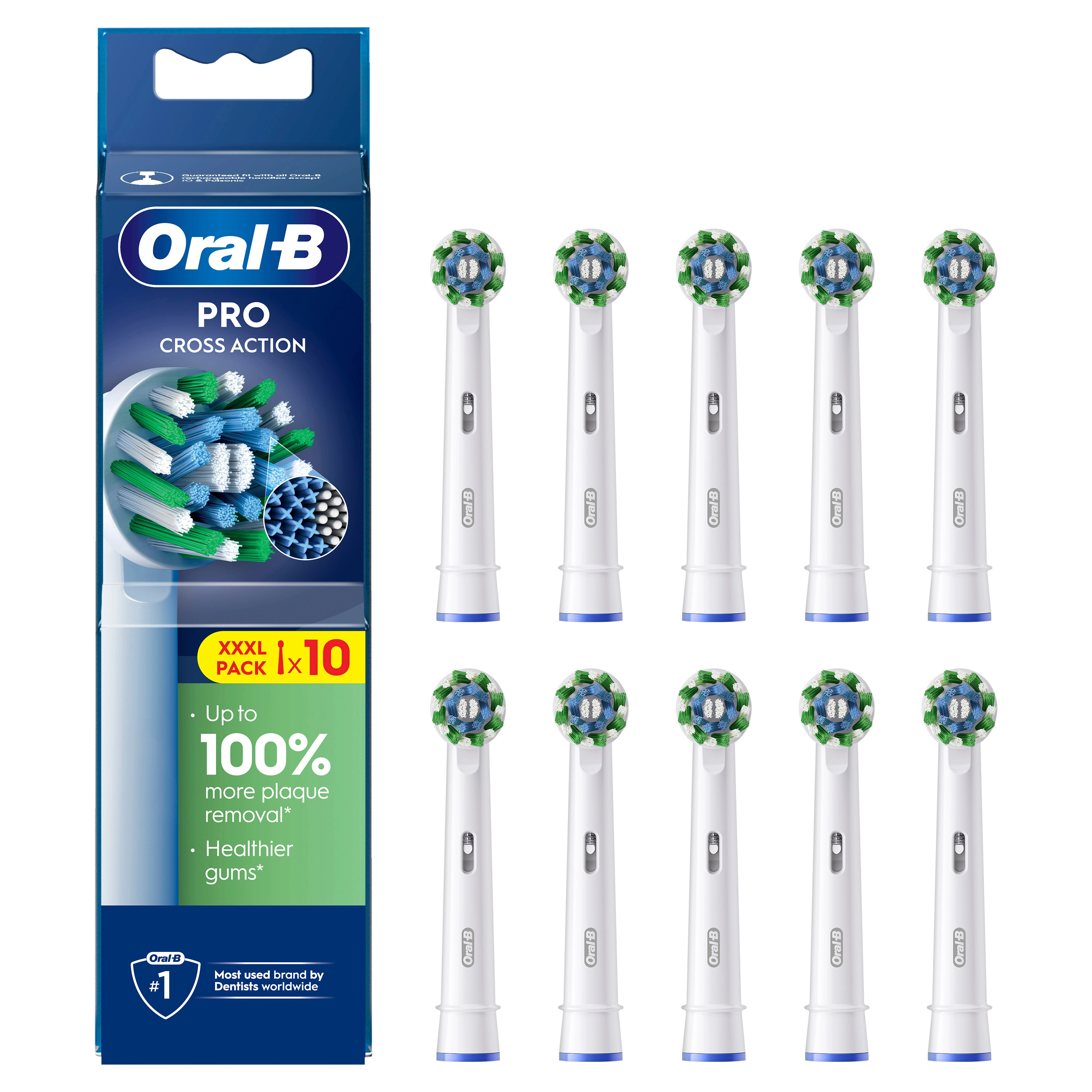 Oral-B Pro CrossAction replacement brushes  10