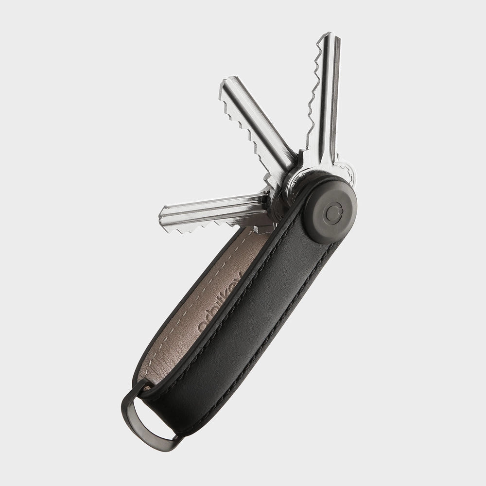 Orbitkey Leather Key Organiser -avainlenkki  musta