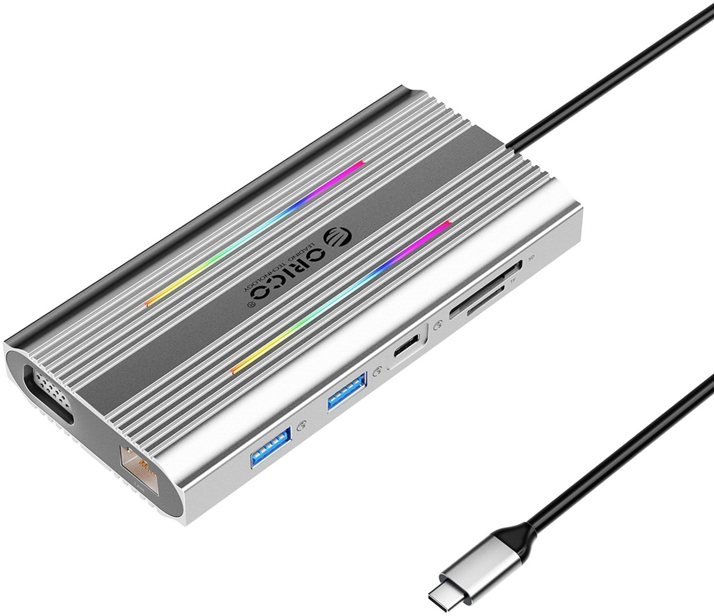 Orico USB-C 12w1 RGB 2xUSB-A 1xUSB-C