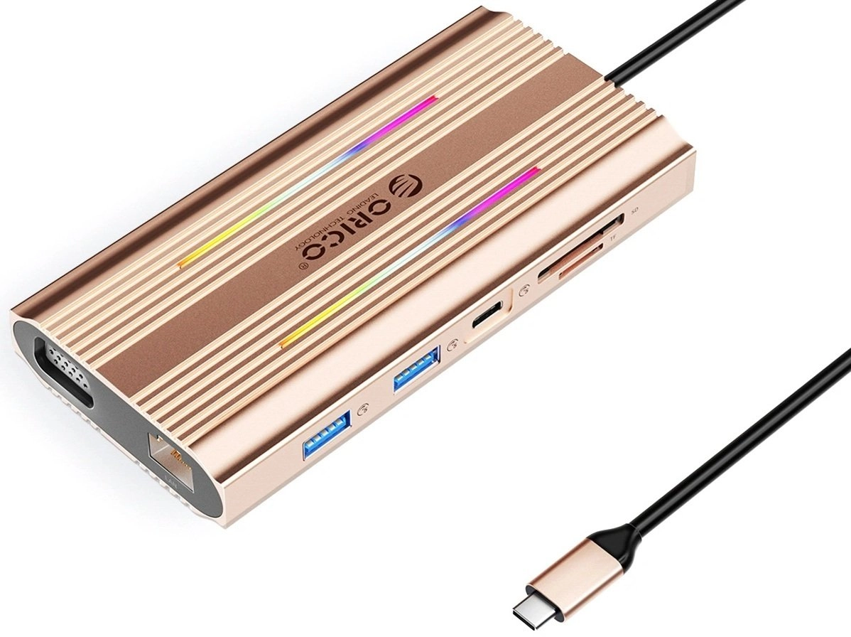 Orico USB-C 12w1 RGB 3x USB-A