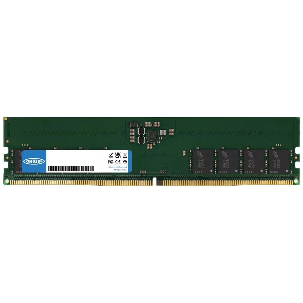 Origin Storage 32GB DDR5 4800MHz UDIMM 2Rx8 Non-ECC 1.1V atmiņas modulis 1 x 32 GB