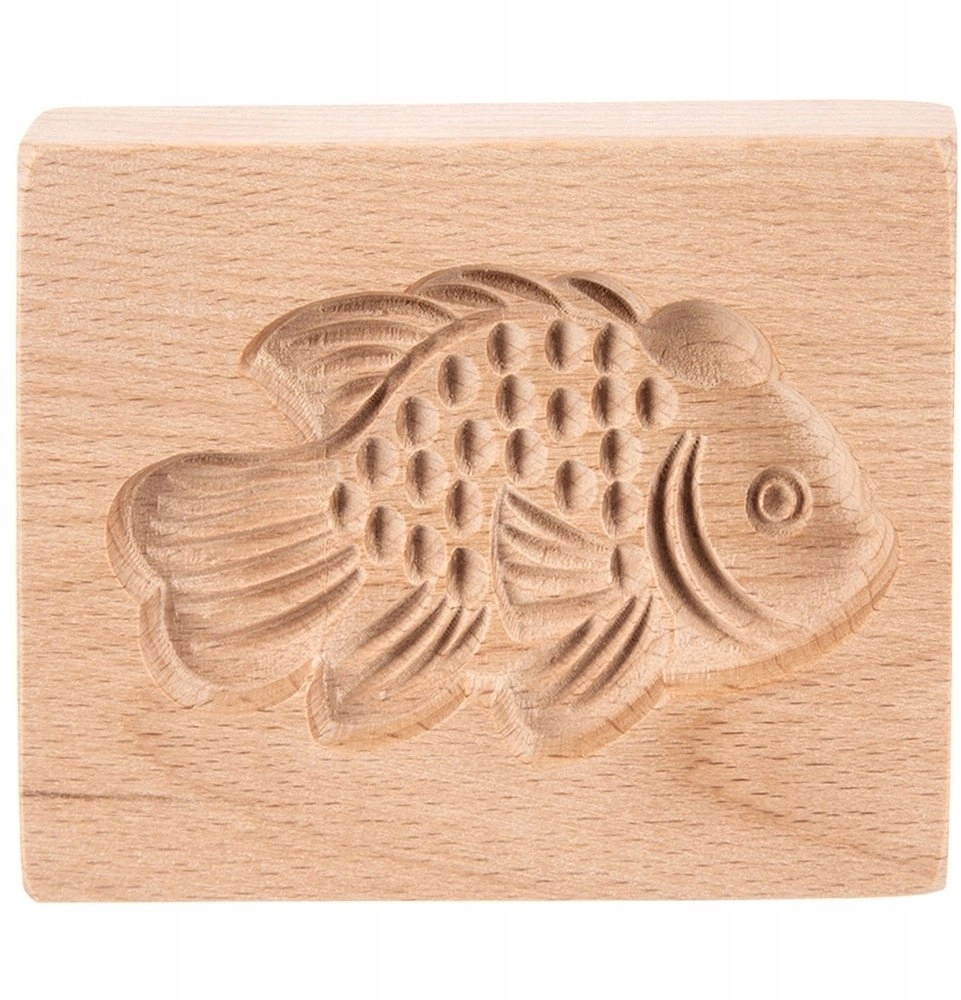 Orion Wooden Cookie Mold Fish Gingerbread