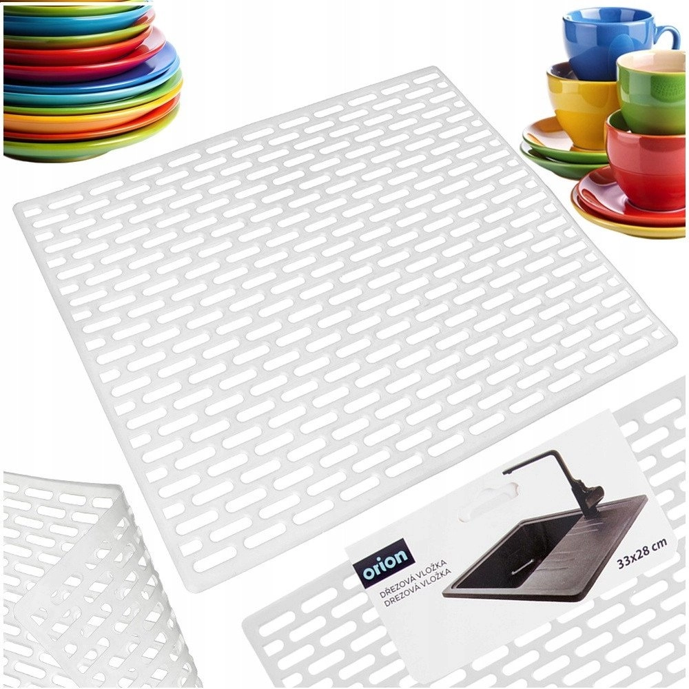 Rubber Sink Mat White 33 x