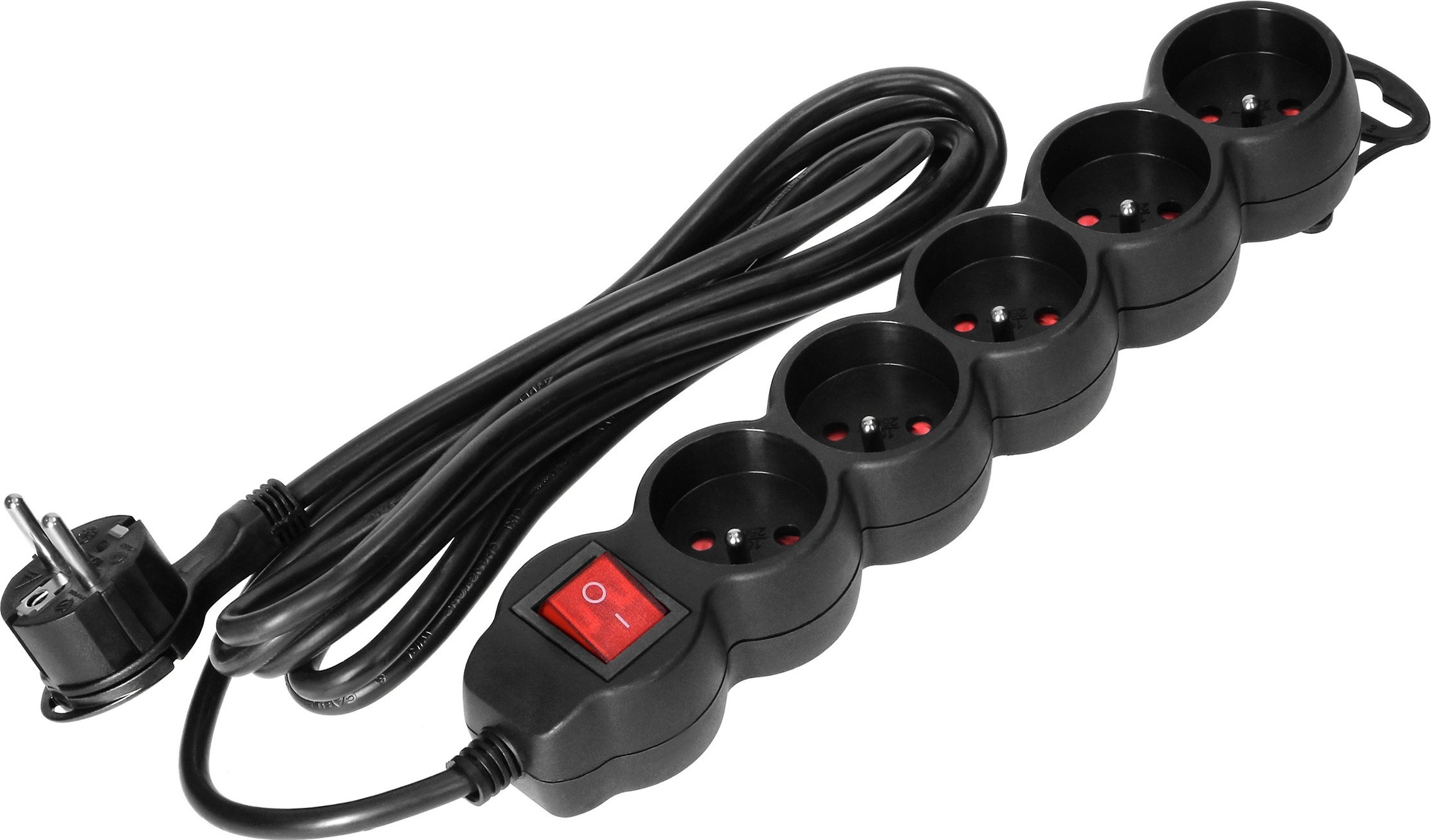 Orno 5-way extension cable 2P+Z  with