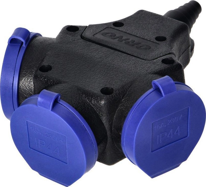 Orno Splashproof splitter 3x2P+Z 16A IP44
