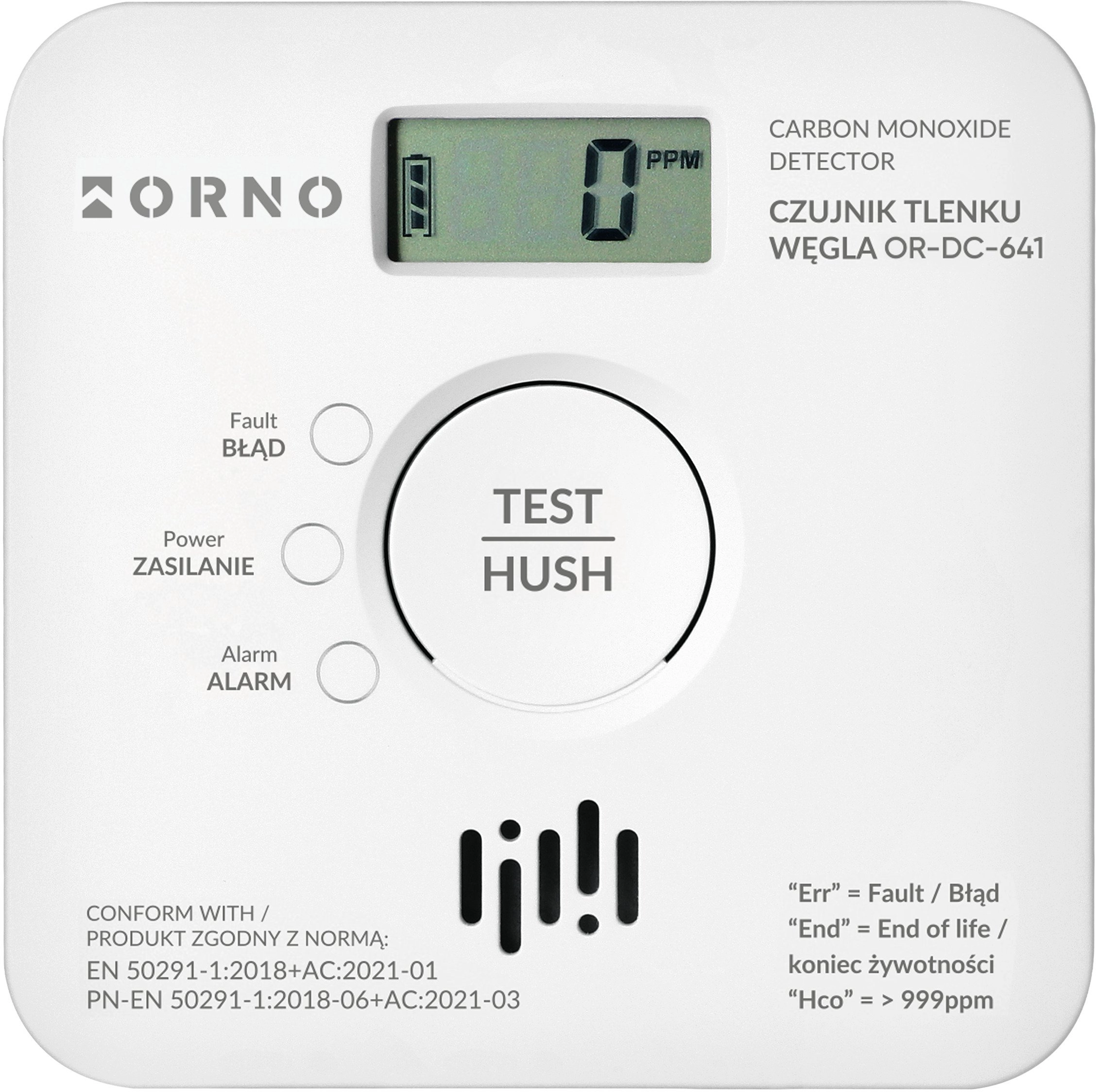 Orno carbon monoxide sensor 2xAA sensor