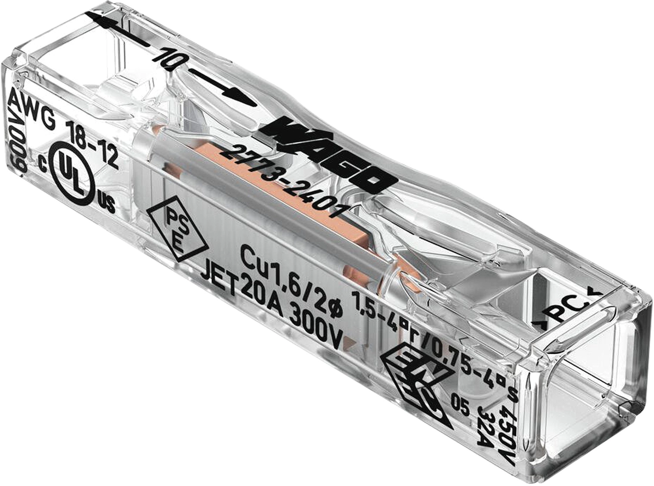 Orno Wago connector  1-way through  for