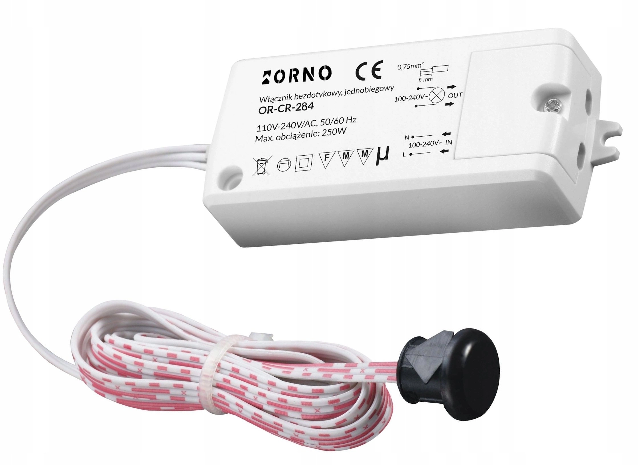 Orno Single-pole contactless switch IP20 250W