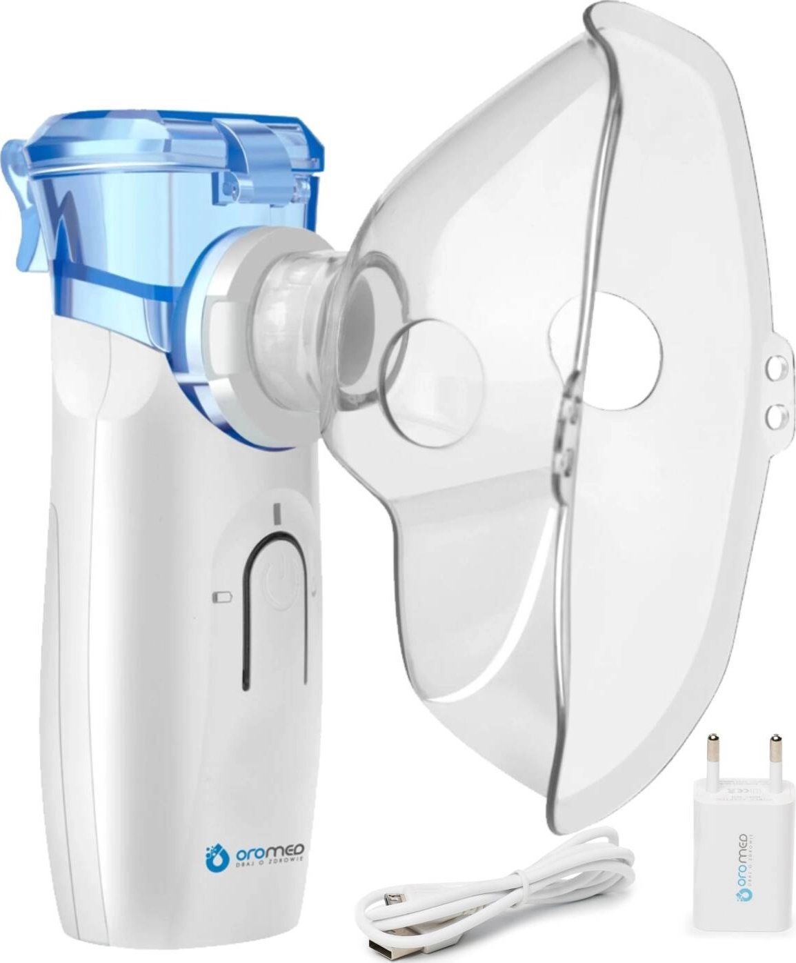 Oromed Inhalator przenośny ORO-MESH FAMILY+Zasilacz ORO-MESH