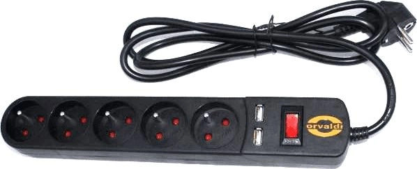 Orvaldi ORV-5 surge protection power strip