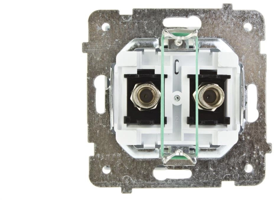 SONATA F-type double antenna socket  matt