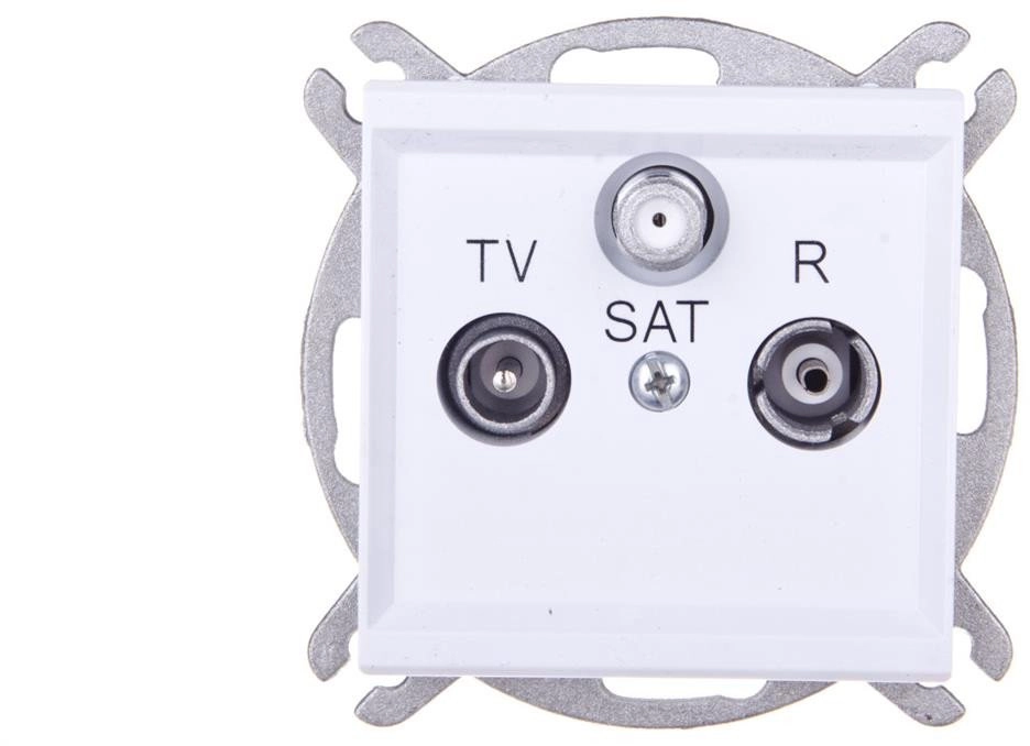 SONATA RTV-SAT final socket  matt white