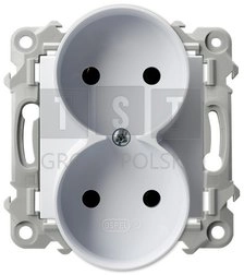GP-2ZR/m/00 SZAFIR Double socket module without