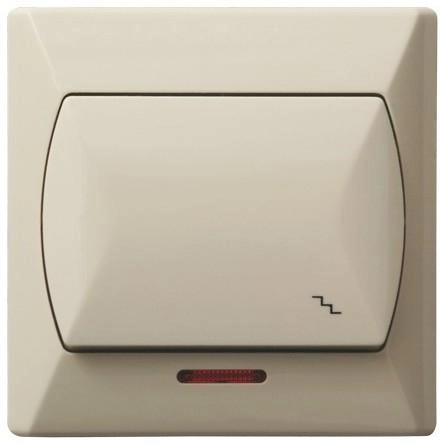 Ospel Stair switch with orange lighting