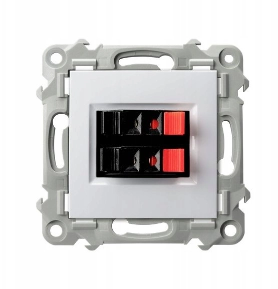 SZAFIR Double loudspeaker socket white GG-2Z/m/00