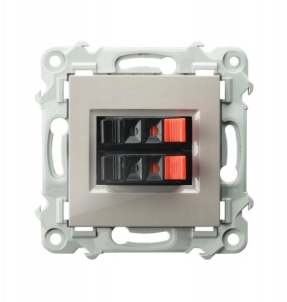 SAPPHIRE Double loudspeaker socket cashmere beige