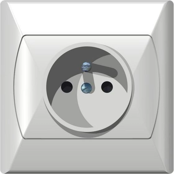 Ospel Single Akcent socket with grounding