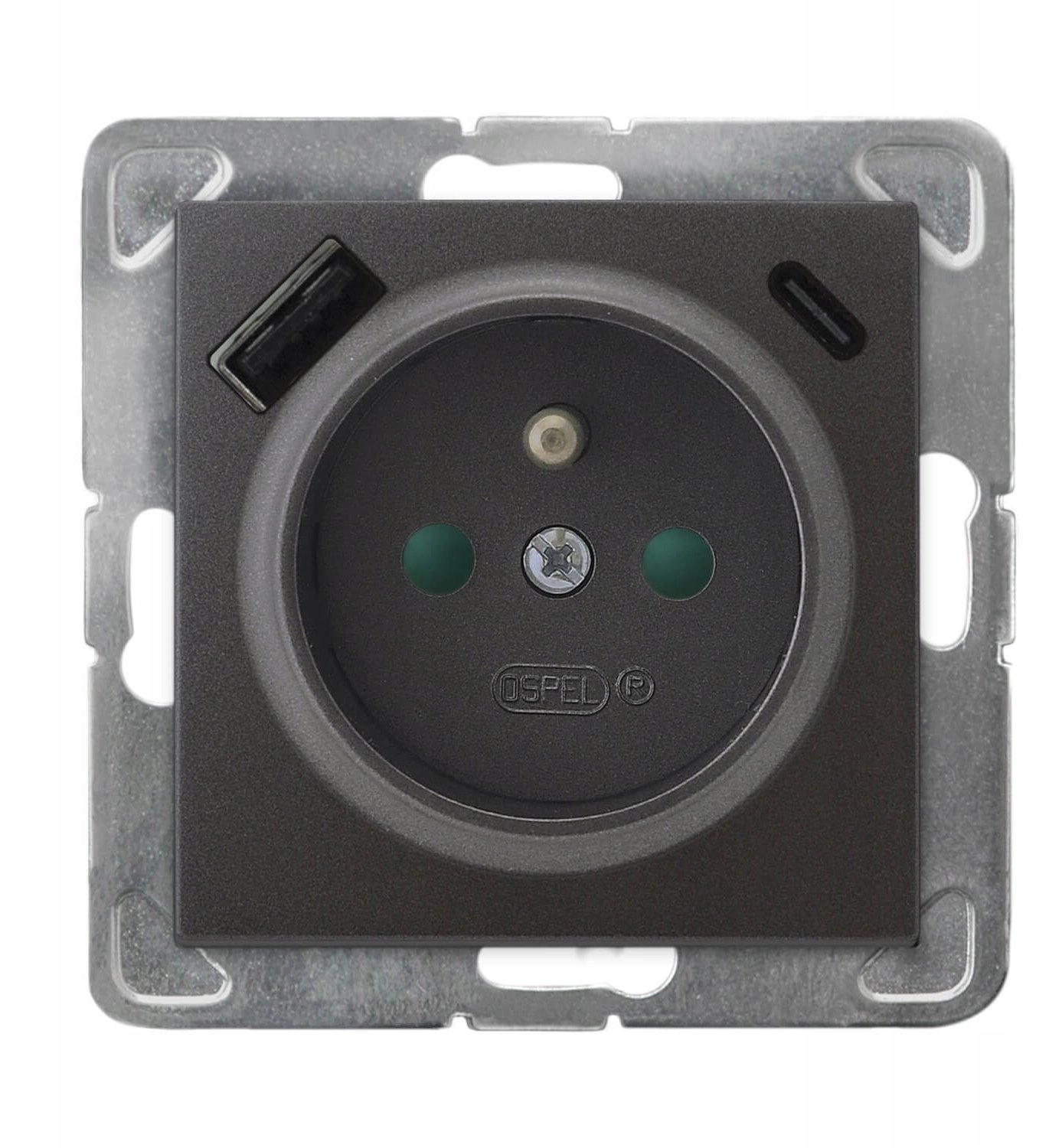 IMPRESJA Single socket with grounding  with