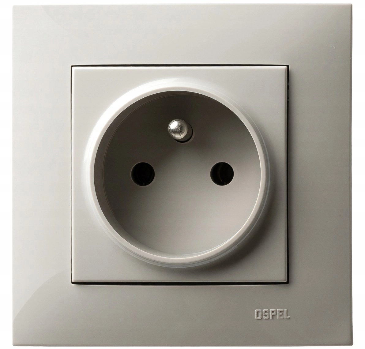 Ospel Single socket with grounding cashmere