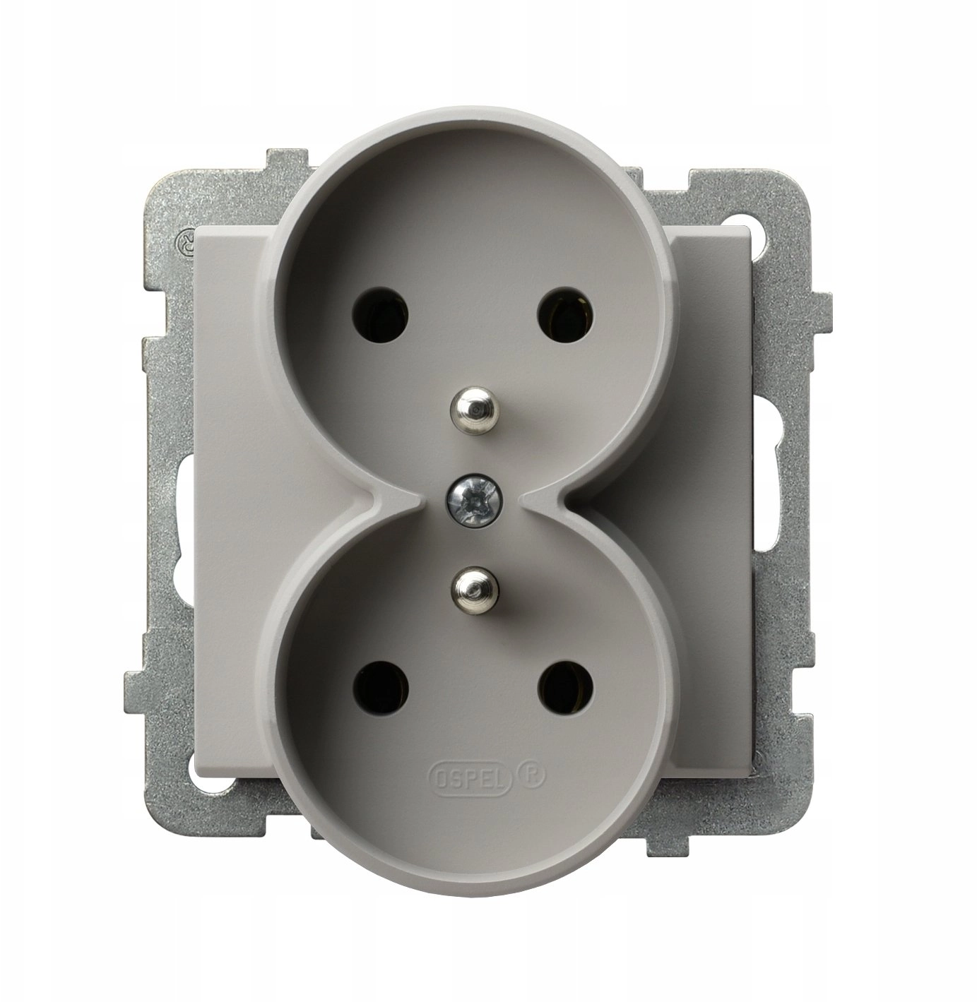 SONATA Double socket with grounding module