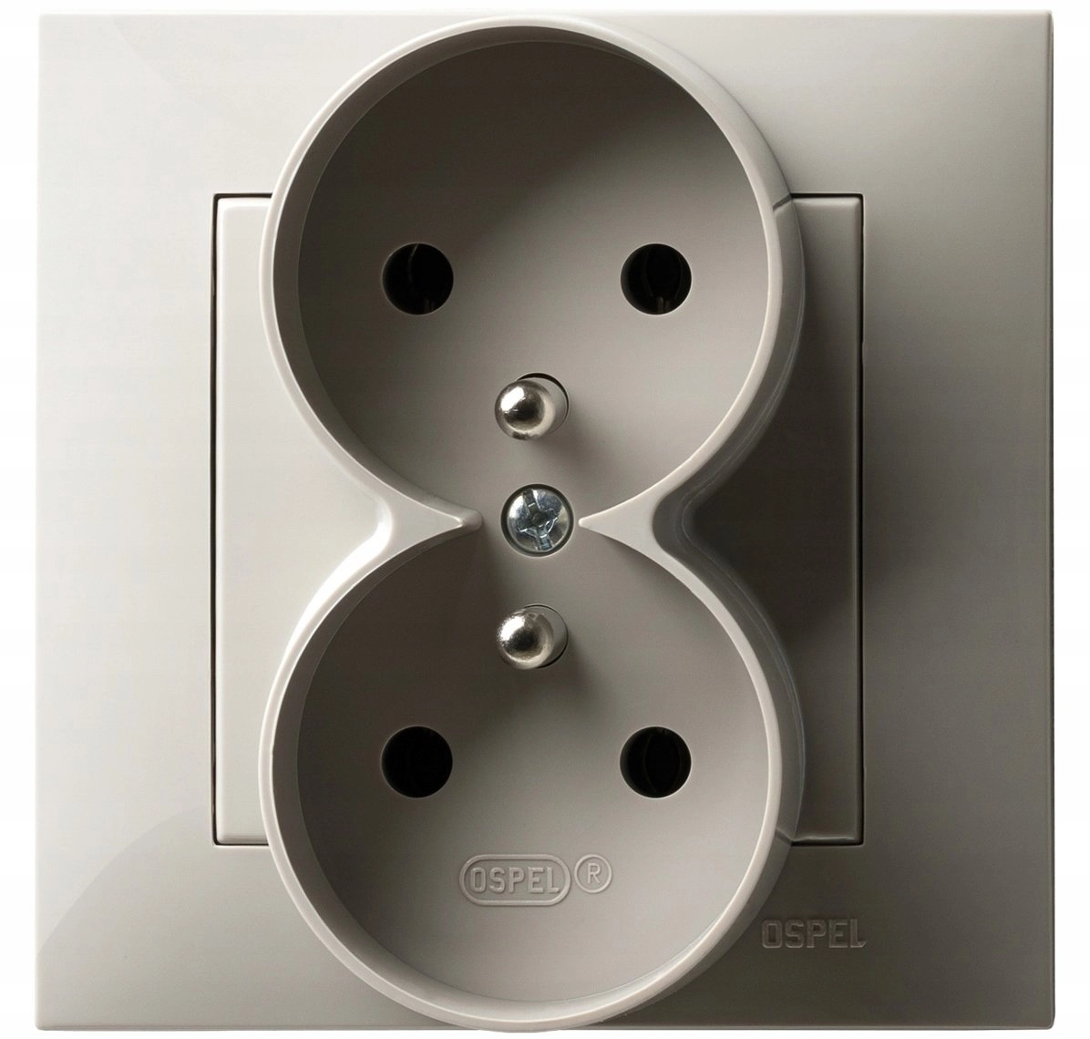 SAPPHIRE Double socket with grounding module