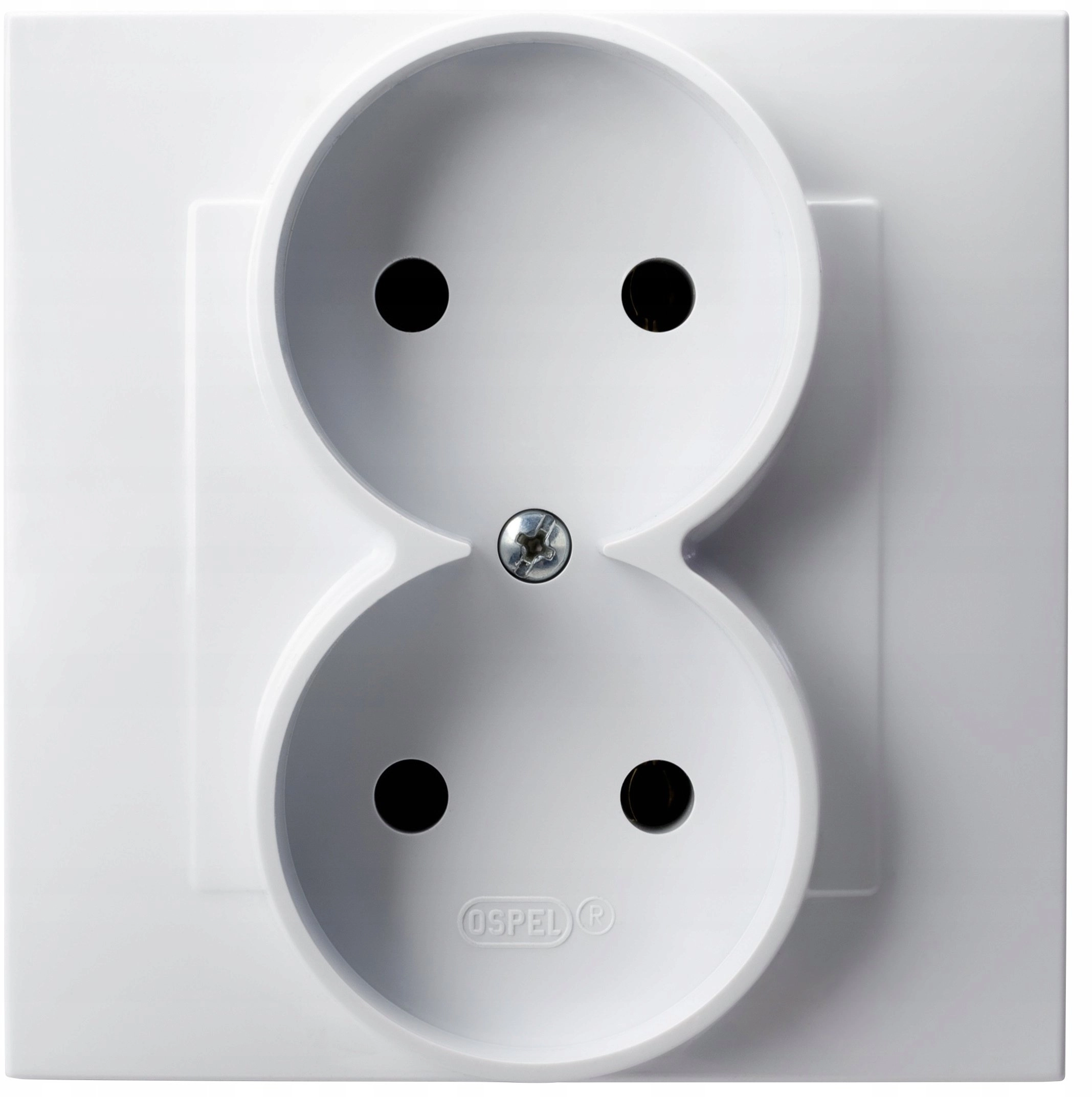SAPPHIRE Double socket complete with frame