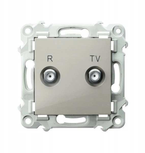 SAPPHIRE Pass-through RTV socket 14-dB cashmere