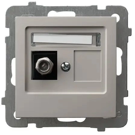 AS Single F-type antenna socket cashmere
