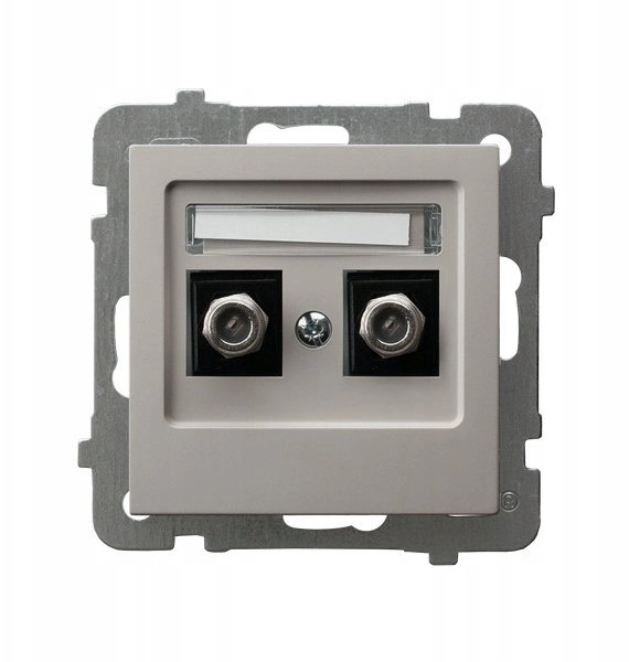 Ospel AS F-type double antenna socket