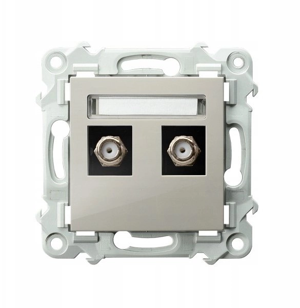 SAPPHIRE F-type double antenna socket cashmere