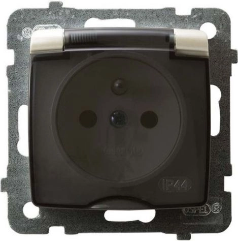 Ospel Splashproof Karo socket with grounding
