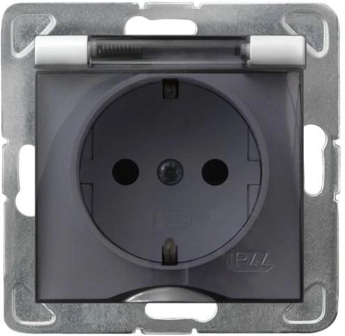 Ospel Impresja socket  splashproof with grounding