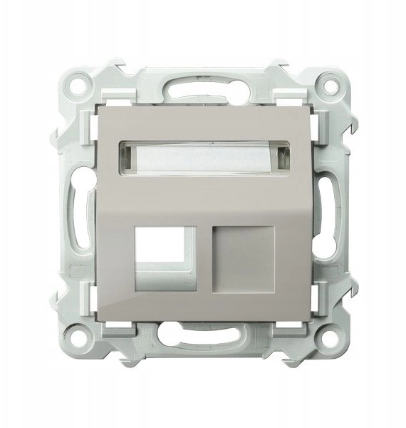 SAPPHIRE Single Keystone socket housing slanted
