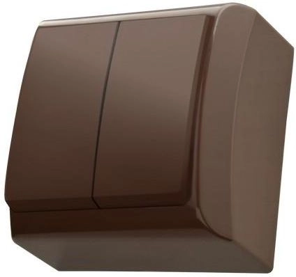 Ospel Bis double brown candlestick switch