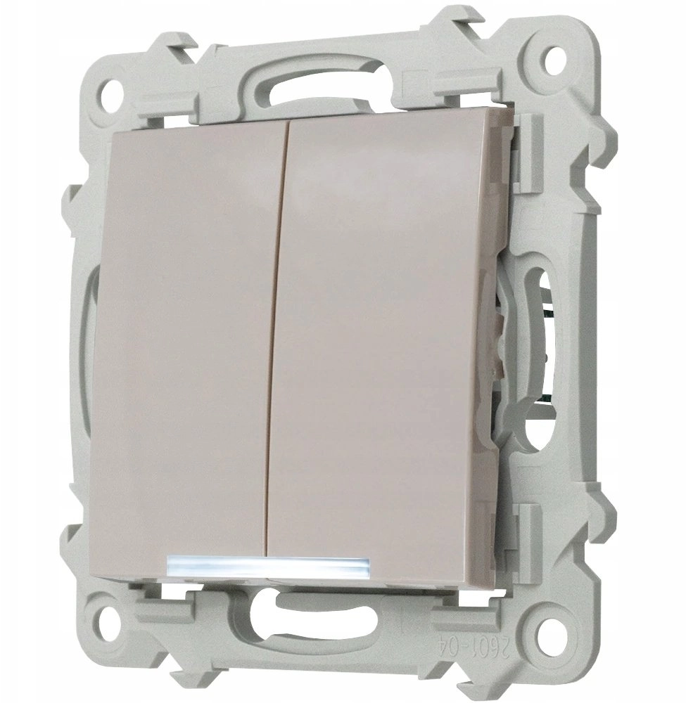 Ospel Double stair connector with white
