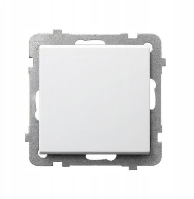 SONATA Single-pole switch matt white ŁP-1R/m/75