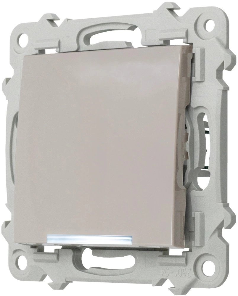 SAPPHIRE Single-pole switch with white illumination