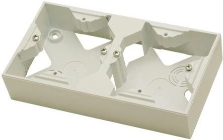 Ospel AS installation box  2-gang ecru
