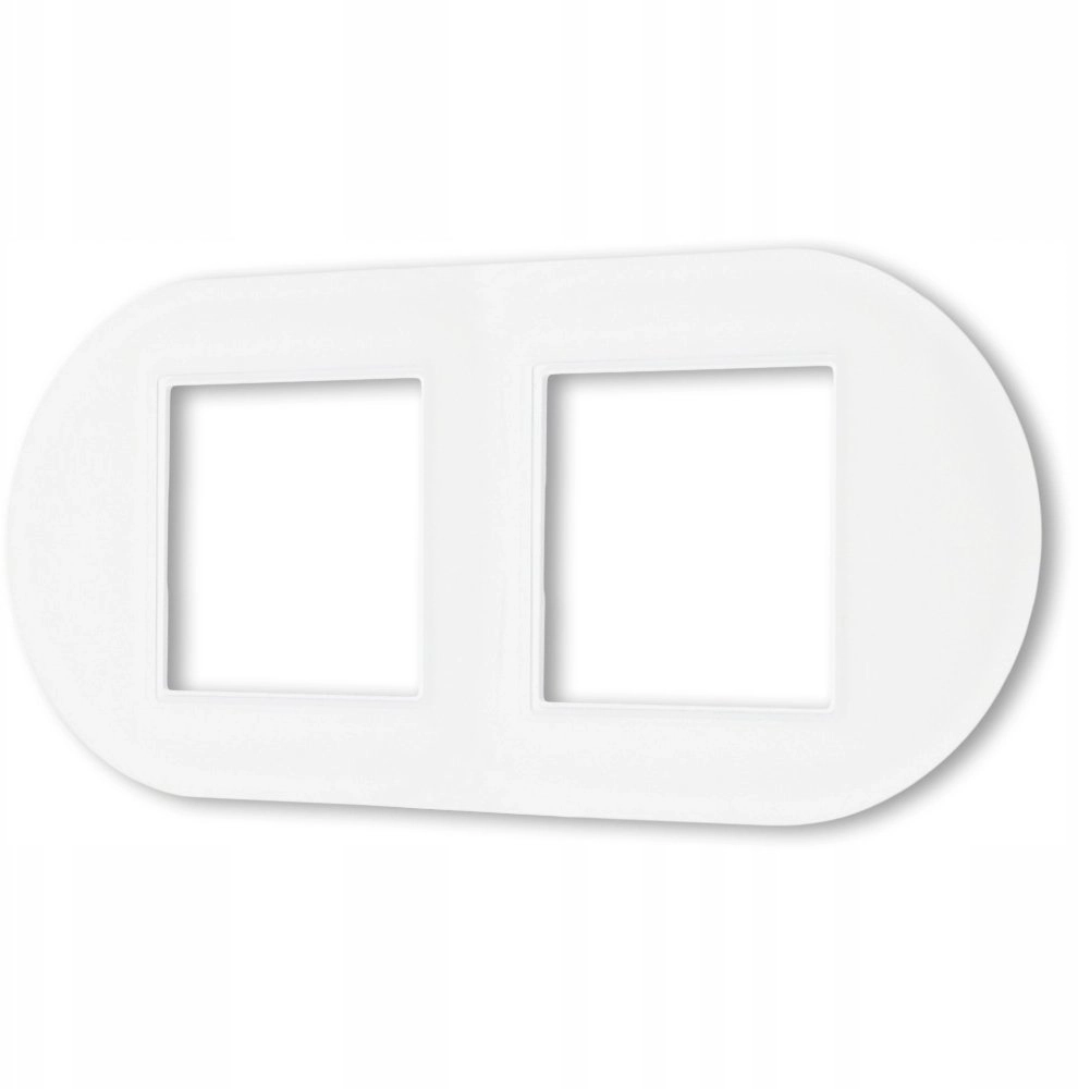 Ospel ARIA Double oval frame white