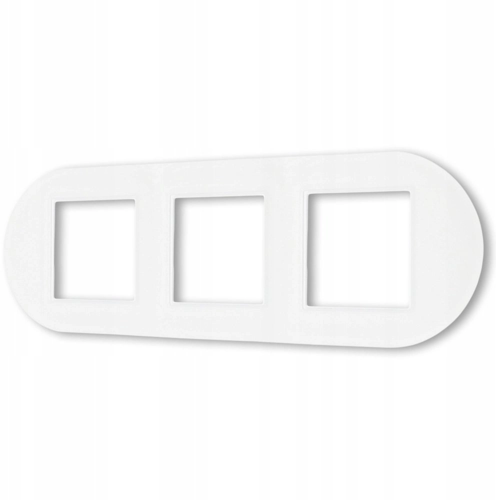 Ospel ARIA Triple oval frame white